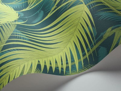 Tapeta Cole and Son Palm Jungle Punchy Petrol/Lime 3