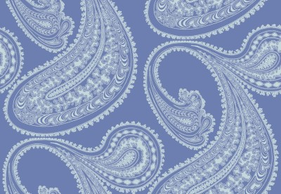 Tapeta Cole and Son Rajapur Flock White/Hyacinth 2