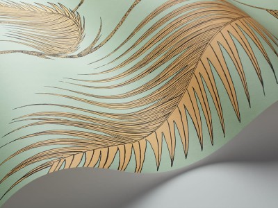 Tapeta Cole and Son Palm Leaves Yellow/Mint 3