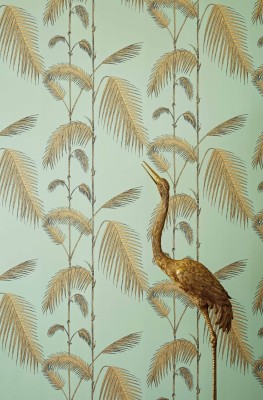 Tapeta Cole and Son Palm Leaves Yellow/Mint 4