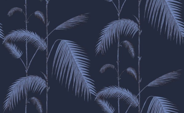 Tapeta Cole and Son Palm Leaves Ink/Violet