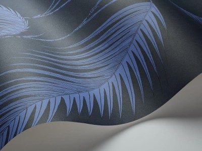 Tapeta Cole and Son Palm Leaves Ink/Violet 3