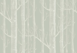 Tapeta Cole and Son Woods White/Soft Olive