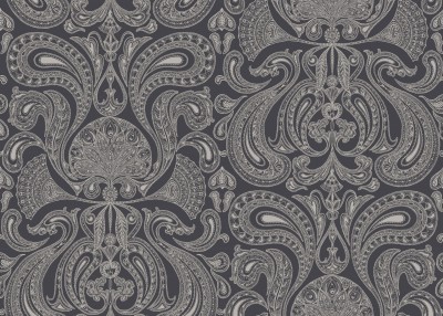 Tapeta Cole and Son Malabar Silver/Ink Blue 2