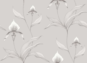 Tapeta Cole and Son Orchid White/Grey