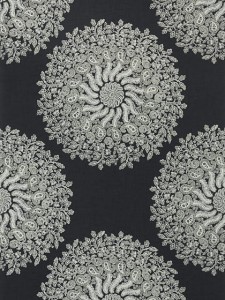 Tapeta Thibaut Anna French LA PROVENCE Black