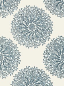 Tapeta Thibaut Anna French LA PROVENCE Blue and White