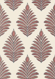 Tapeta Thibaut Anna French PALAMPORE LEAF Red and Blue