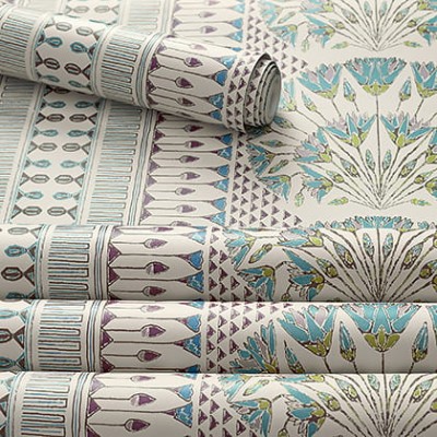Tapeta Thibaut Anna French CAIRO Plum and Blue 5