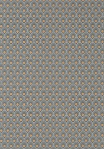 Tapeta Thibaut Anna French SPENCER Metallic Copper on Charcoal