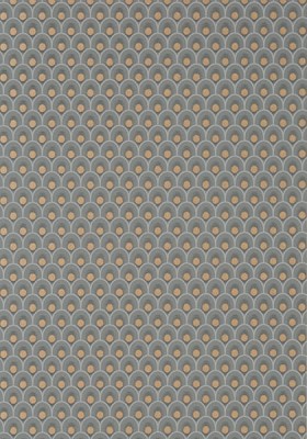 Tapeta Thibaut Anna French SPENCER Metallic Copper on Charcoal 2