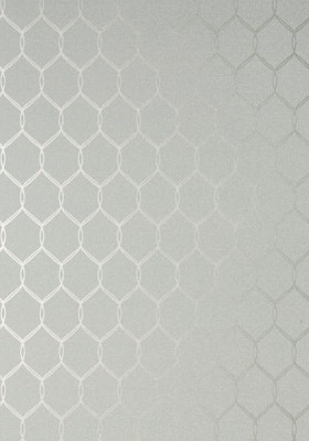 Tapeta Thibaut Anna French LELAND TRELLIS Grey on Metallic Silver 2