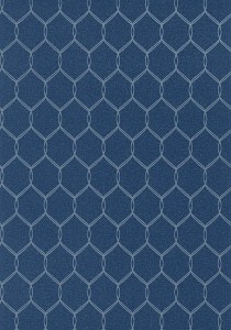 Tapeta Thibaut Anna French LELAND TRELLIS Navy