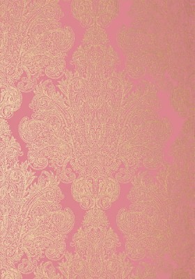 Tapeta Thibaut Anna French AUBURN Metallic Gold on Pink 2
