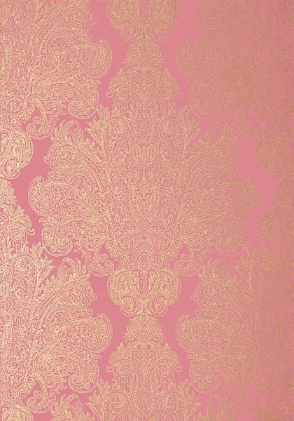 Tapeta Thibaut Anna French AUBURN Metallic Gold on Pink