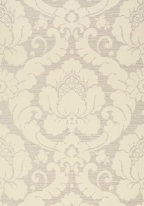 Tapeta Thibaut Anna French MARLOW Linen on Metallic Silver