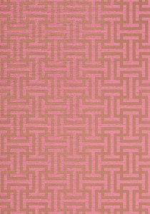 Tapeta Thibaut Anna French RYMANN Metallic Gold on Pink