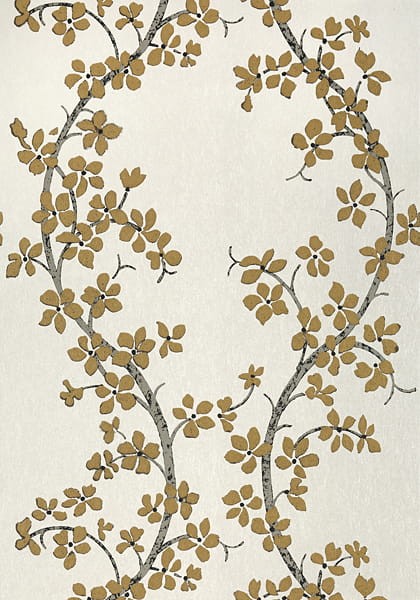 Tapeta Thibaut Anna French ST. ALBANS GROVE Metallic Gold on Pearl