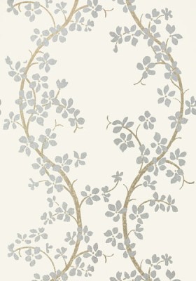 Tapeta Thibaut Anna French ST. ALBANS GROVE Silver on Cream 2