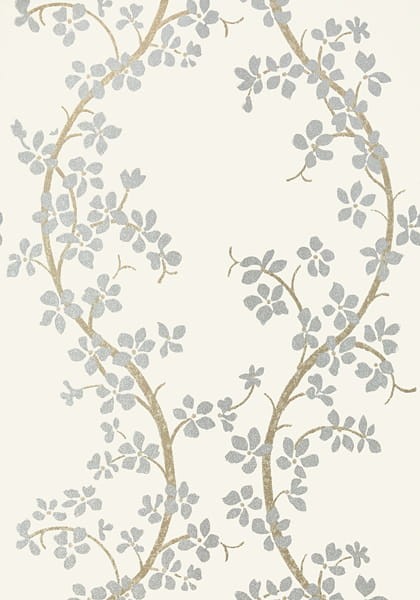Tapeta Thibaut Anna French ST. ALBANS GROVE Silver on Cream