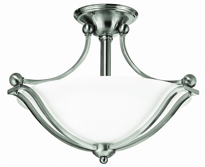 Plafon Beauty M Nikiel, Biały 50x50x36cm
