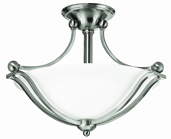 Plafon Beauty M Nikiel, Biały 50x50x36cm
