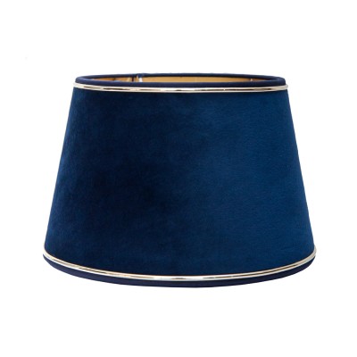 Abażur Velvet Granatowo -Złoty 20x15x13cm