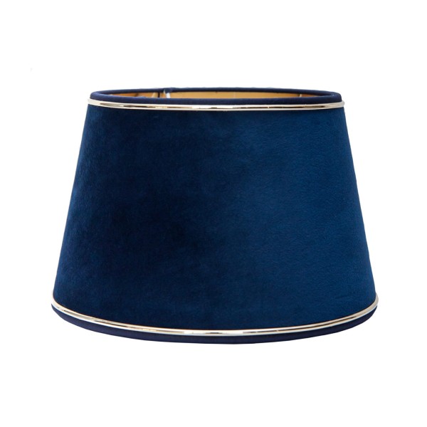 Abażur Velvet Granatowo -Złoty 20x15x13cm