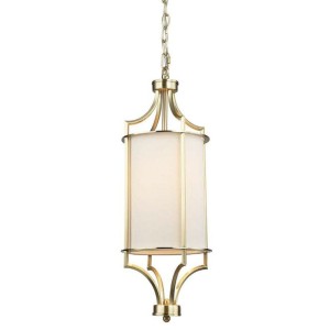 Lampa Sufitowa Wisząca Lunga, Stare Złoto, Satyna, 20x52,4cm