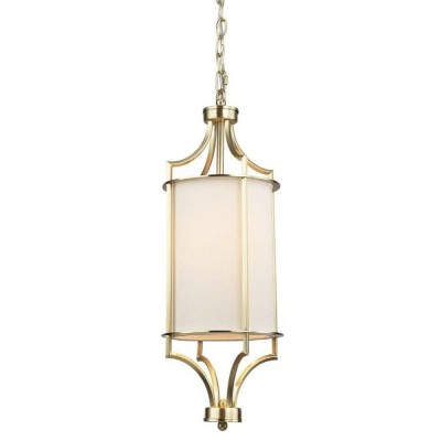 Lampa Sufitowa Wisząca Lunga, Stare Złoto, Satyna, 20x52,4cm 2