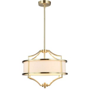 Lampa Sufitowa Wisząca Stesso Złoto Satyna Śr. 42cm