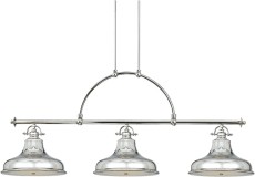 Lampa Sufitowa, Wisząca Grosseto XL Srebrna 136x56cm