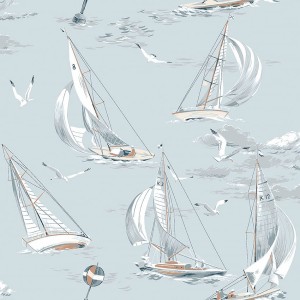 Tapeta Marstrand II Sailboats Light Blue