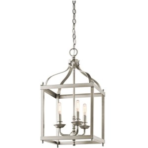 Lampa Sufitowa, Wisząca Boston M Nikiel 30x30x56cm
