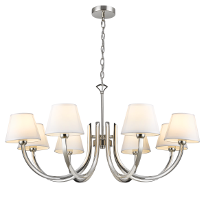 Lampa Sufitowa, Wisząca Armonia Nikiel 92x92x46cm