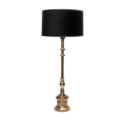 Abażur Velvet Cylinder Czarno-Srebrny 40x22cm 6