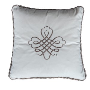 Poduszka Haftowana Dekoracyjna Orchid - Różne Kolory Tkanin