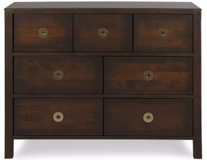 Komoda Drewniana z Szufladami Balmoral Laura Ashley Kasztan 110x45x85cm