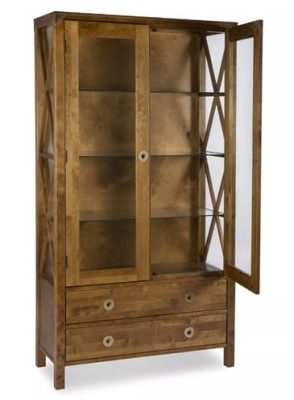 Witryna Drewniana Balmoral Laura Ashley Miodowa 99,5x40x181cm 3