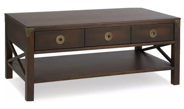 Stolik Kawowy Drewniany Balmoral Laura Ashley Kasztan 110x60x47cm