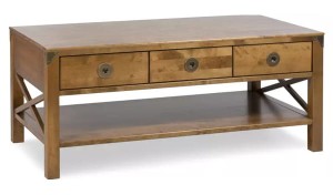 Stolik Kawowy Drewniany Balmoral Laura Ashley Miodowy 110x60x47cm