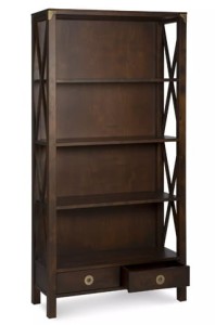 Regał Drewniany na Książki Balmoral Laura Ashley Kasztan 90x35x176cm