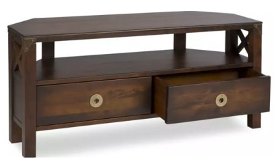 Stolik Narożny Drewniany RTV Balmoral Laura Ashley Kasztan 110x40x50cm 4