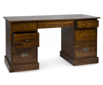 Biurko z Drewna Laura Ashley Garrat Kasztan 150x70x78cm 3