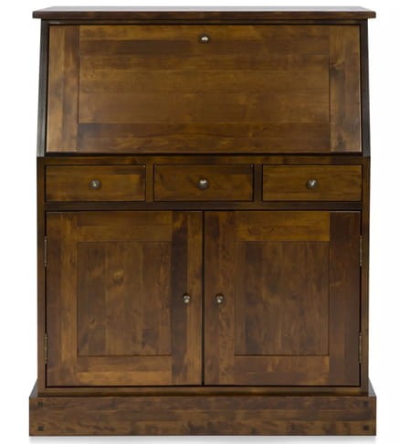 Biurko/Sekretarzyk z Drewna Laura Ashley Garrat Kasztan 90x40x110cm