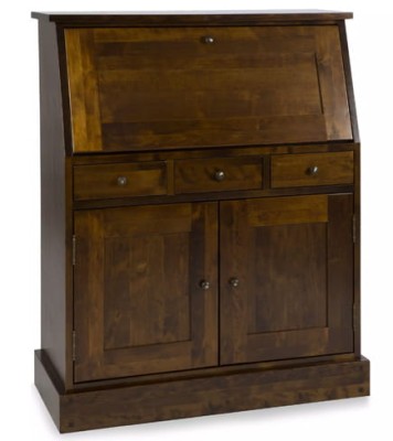 Biurko/Sekretarzyk z Drewna Laura Ashley Garrat Kasztan 90x40x110cm 3
