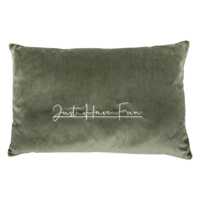 Poduszka z Haftem Have Fun Oliwkowa Zieleń 35x55cm - dowolny kolor 2