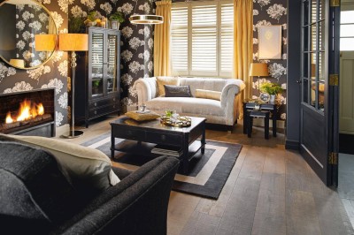 Stolik Kawowy Drewniany Henshaw Laura Ashley Czarny 100x70x45,5cm 13