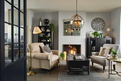 Stolik Kawowy Drewniany Henshaw Laura Ashley Czarny 100x70x45,5cm 14