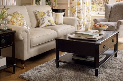 Stolik Kawowy Drewniany Henshaw Laura Ashley Czarny 100x70x45,5cm 16